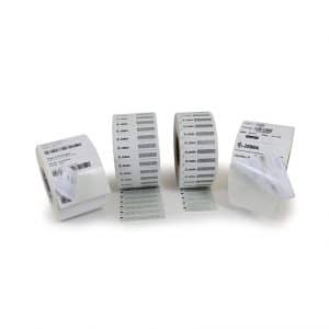 Etiquettes RFID en rouleaux avec code barre Zebra- adhesif