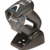Scanner Datalogic Gryphon 4200 photo du scanner noir vue de face dans son support