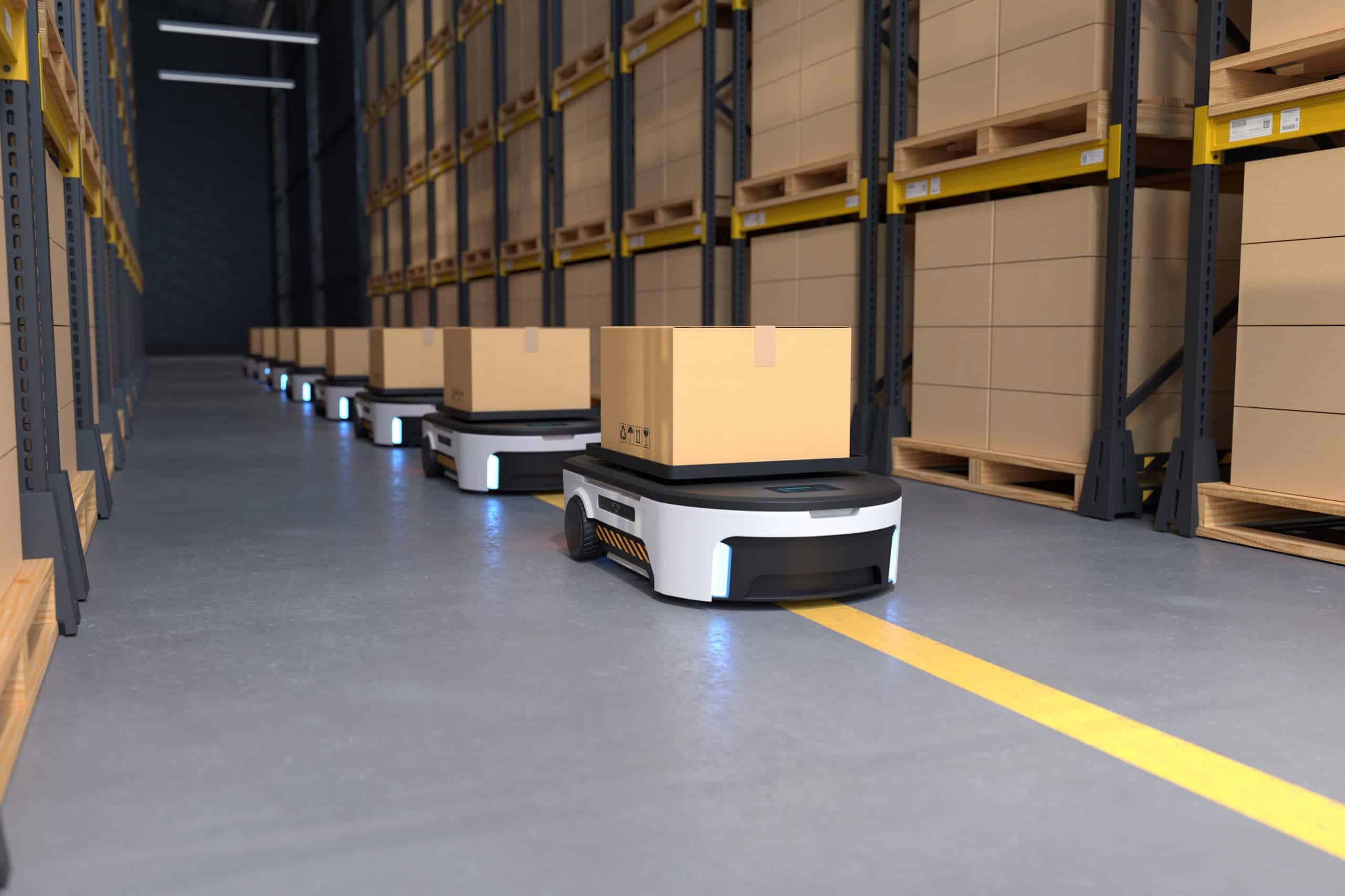 Automatisez le déplacement dans les entrepôts grâce à la robotique