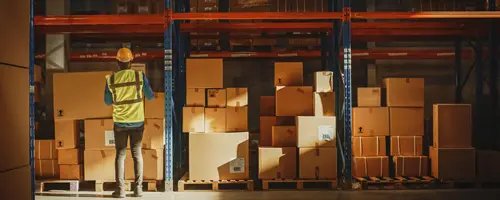 entrepot-logistique-carton-palette logistique entrepôt optimisation