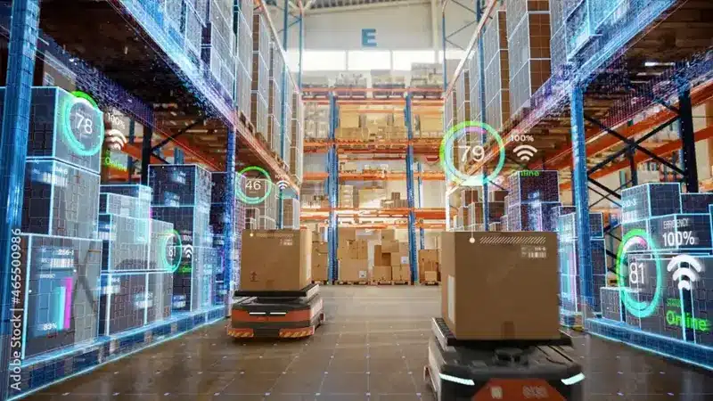 rtls-indoor-industry-gelolocalisation-wiio (3) (1) entrepôt robot amr carton logistique
