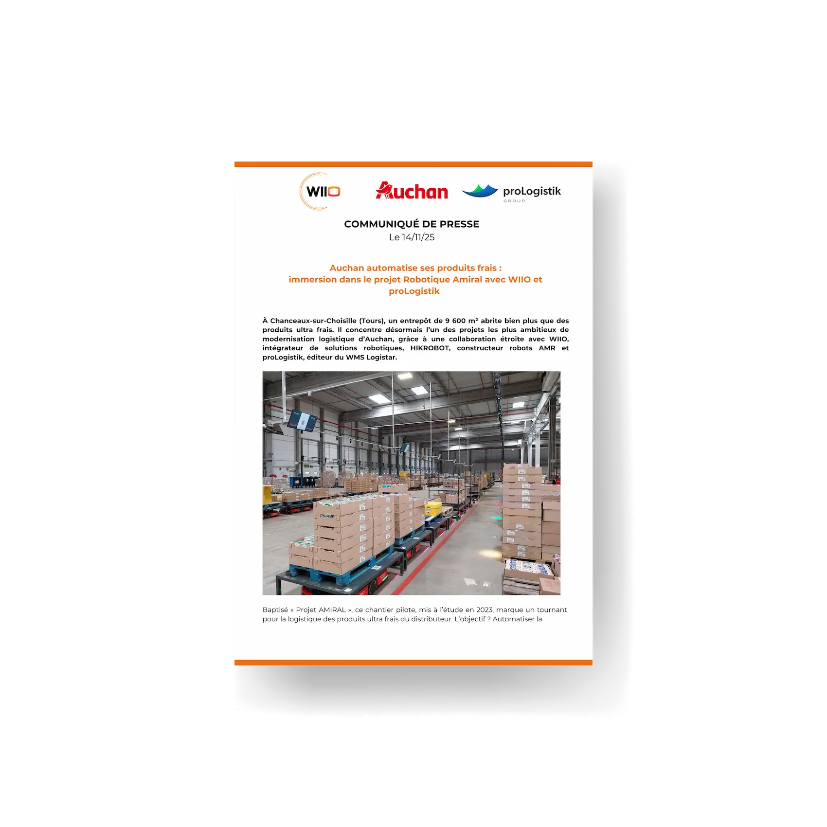 Communiqué de presse AUCHAN