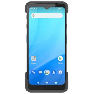 Terminal mobile Unitech PA768 affichant l'écran d'accueil Android.