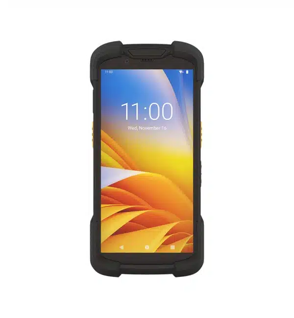 Terminal mobile Zebra TC73/78 affichant l'heure 11:00 et la date du mercredi 16 novembre.