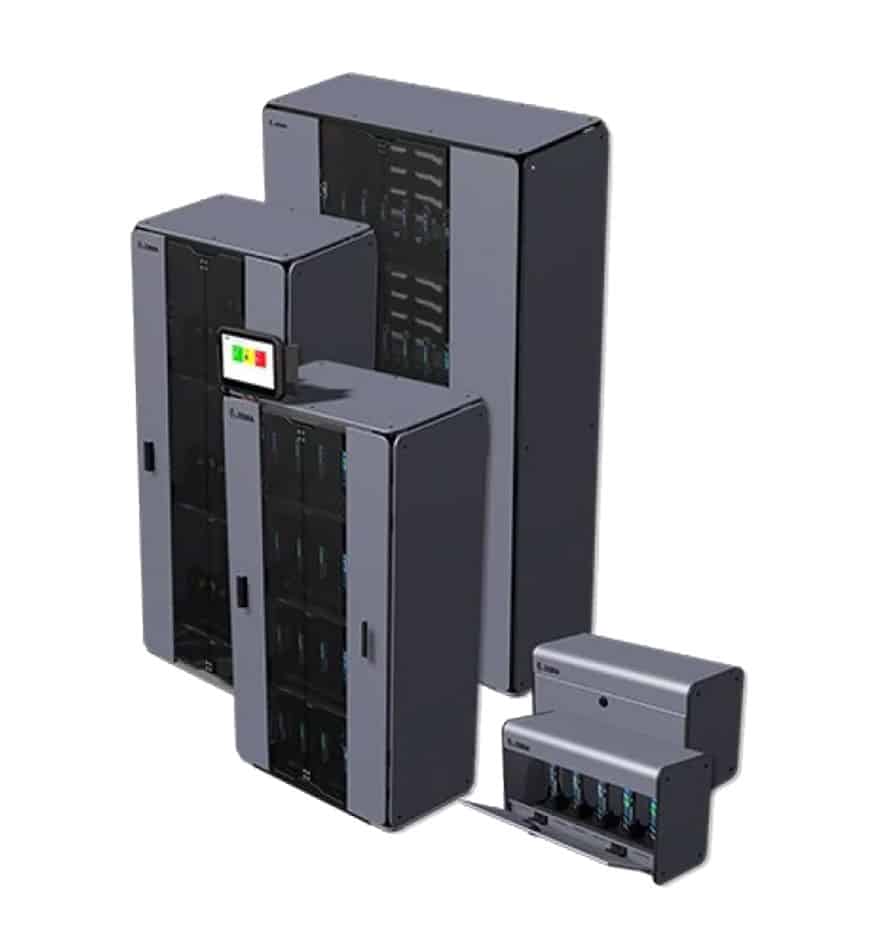 Armoires intelligentes de chargement et de stockage Zebra. Solutions de gestion d'appareils.