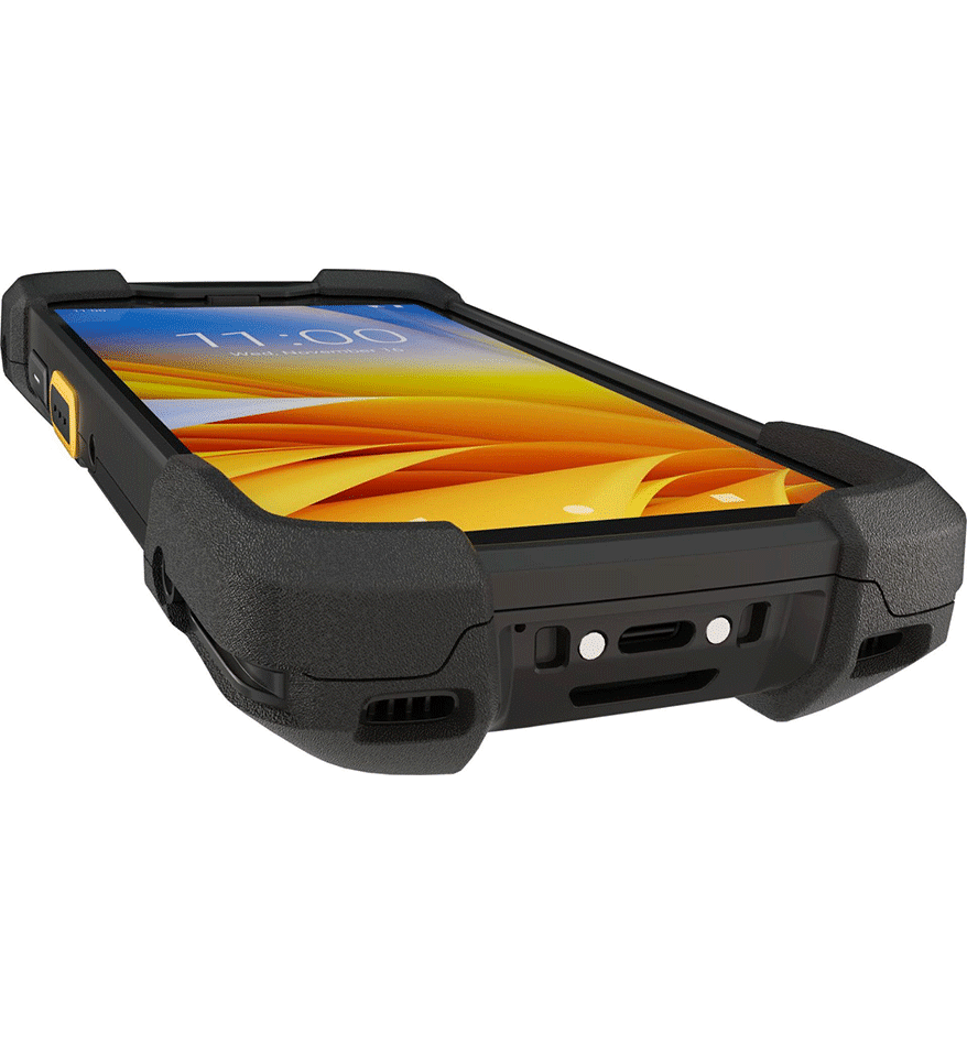 Terminal mobile Zebra TC73/78 robuste. Écran affichant "11:00".