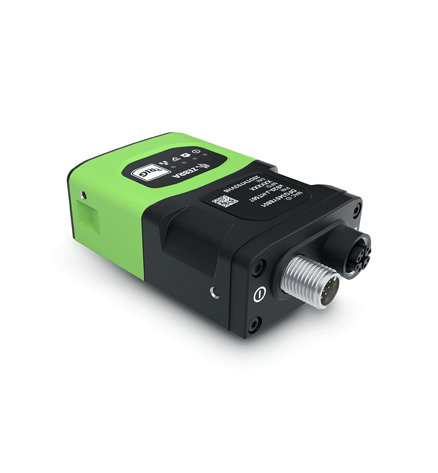 Scanner fixe Zebra FS20 vert et noir. Identification : ORIG. Idéal pour la lecture de codes-barres.