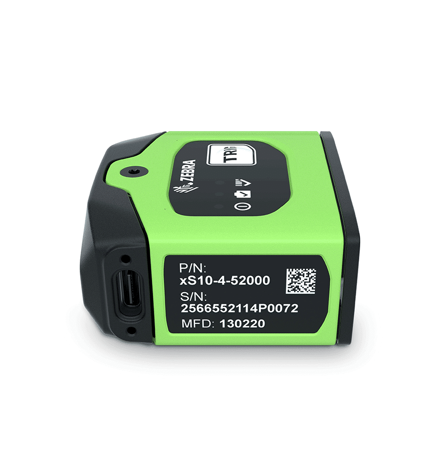 Scanner fixe Zebra FS10 vert et noir. Numéro de série 2566552114P0072.