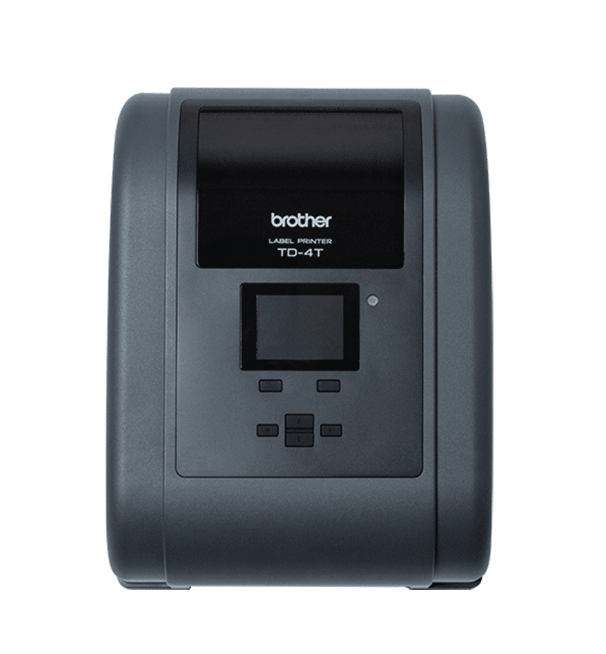 Imprimante de bureau Brother TD-4T. Étiquettes claires et nettes, idéal pour le bureau.