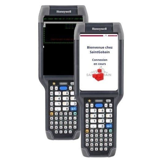 Terminaux Honeywell utilisés par Saint-Gobain Distribution Bâtiment France. "Bienvenue chez Saint-Gobain".