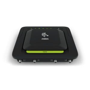 Lecteur RFID Zebra FXR90 fixe ultra-durci. Vue de dessus du lecteur RFID.