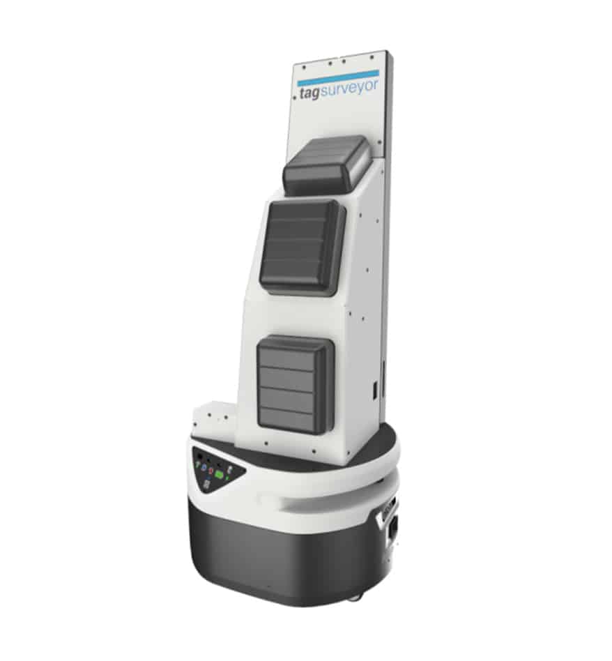 Robot AMR Zebra TagSurveyor RFID pour inventaire.