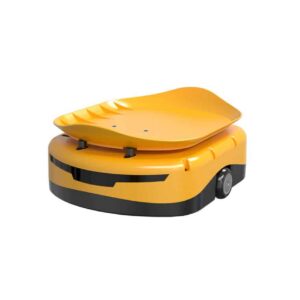 Robot Libiao JTRobotII Series jaune avec plateau. Robotique industrielle.