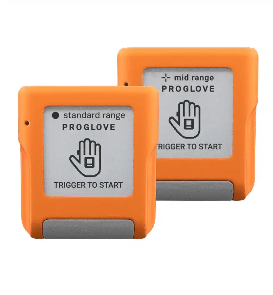Scanners mains libres Proglove MARK Display standard et mid range. "Trigger to Start".