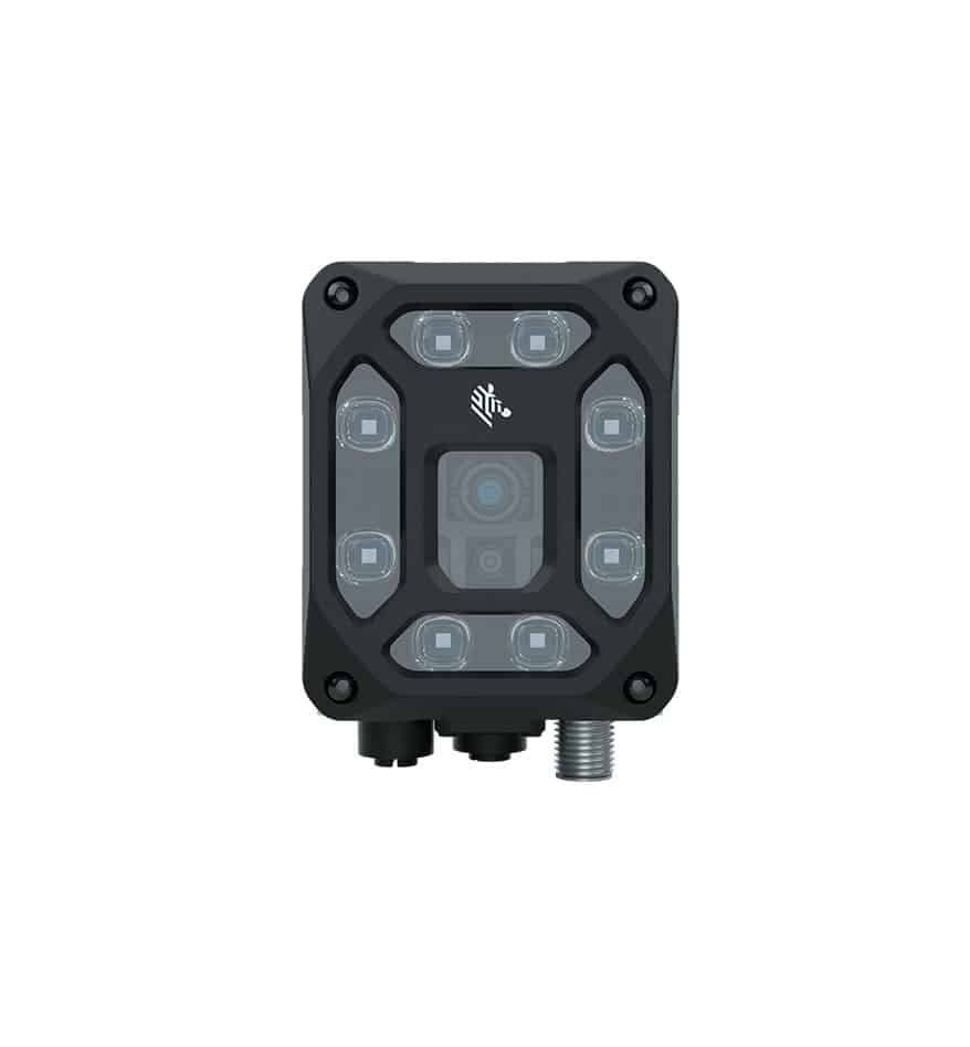 Scanner fixe Zebra FS40 pour la lecture de codes-barres industriels.