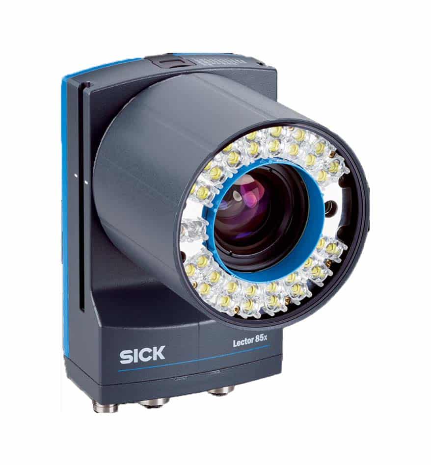 Scanner fixe Sick Lector 850 avec éclairage intégré.