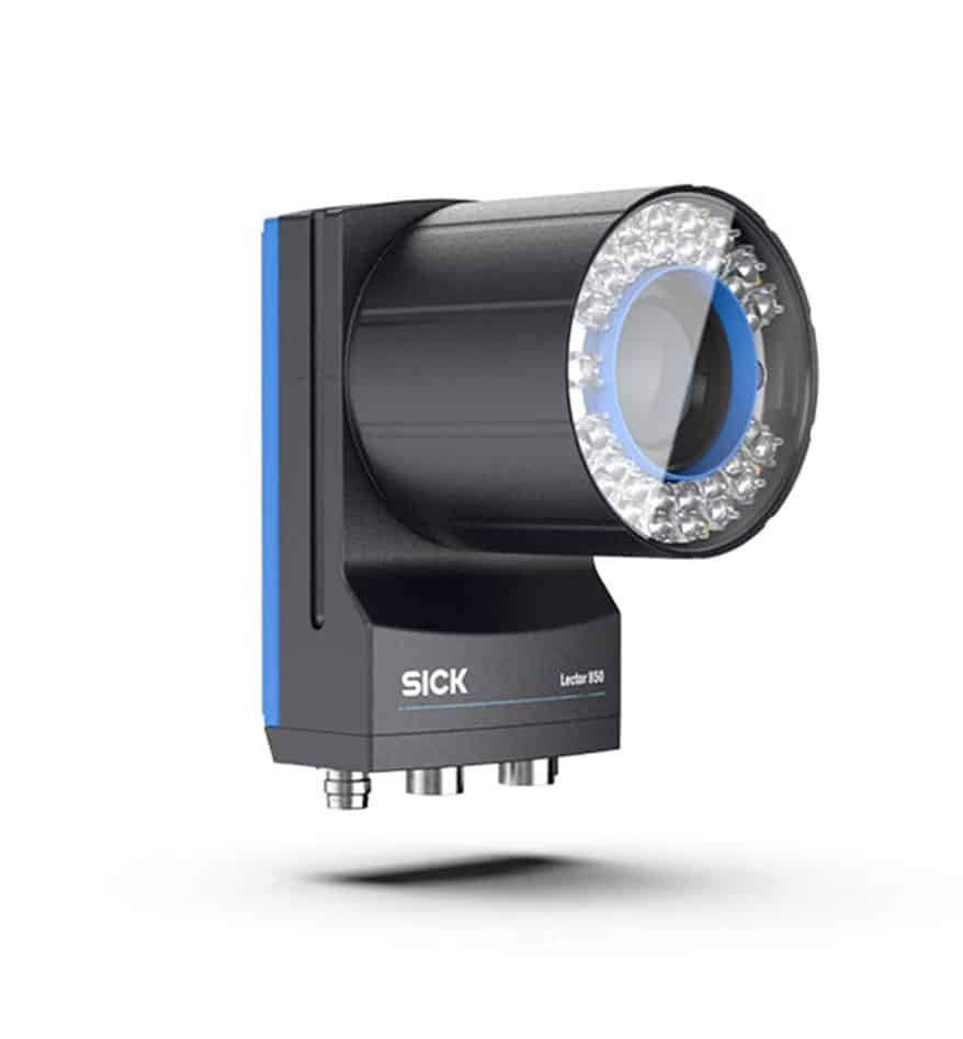 Scanner fixe Sick Lector 850, appareil de lecture de codes, éclairage LED intégré.
