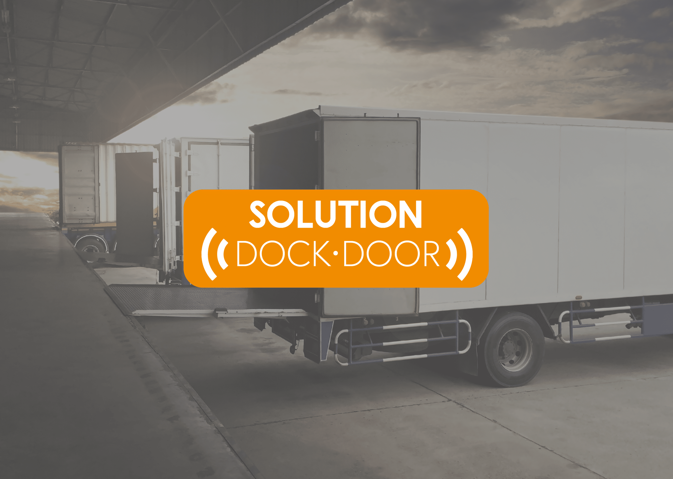 Camion à quai avec porte ouverte, solution WIIO.