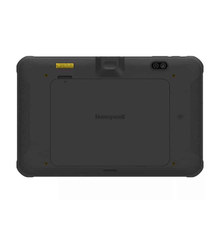Tablette Honeywell EDA10A noire, vue arrière.