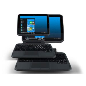 Tablette durcie Zebra ET80/ET85 avec clavier, idéale pour les environnements exigeants.
