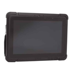 Tablette durcie Honeywell RT10 noire, vue de face. Tablette robuste pour environnements difficiles.