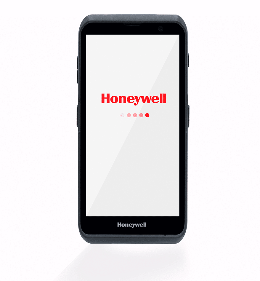 Terminal mobile Honeywell EDA52 affichant le logo Honeywell.