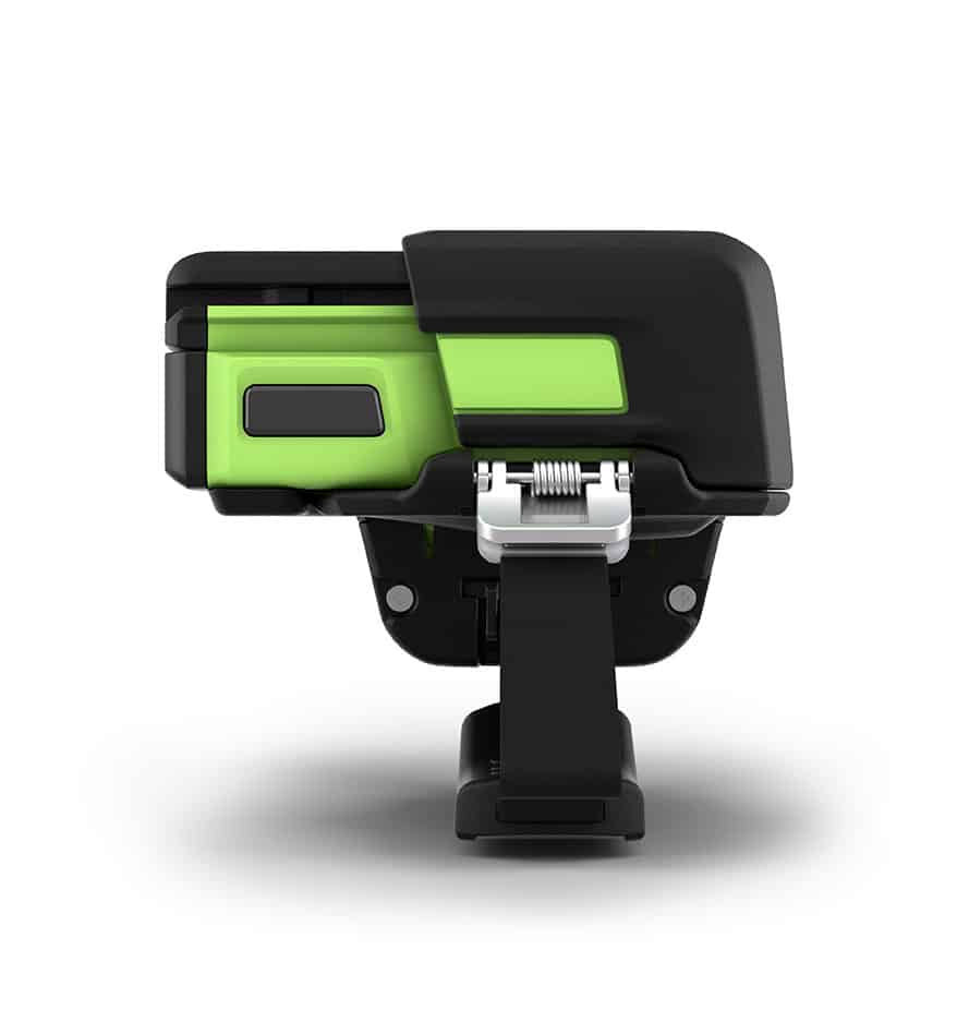 Terminal mains-libres Zebra WS50 : vue rapprochée de l'appareil compact et ergonomique.