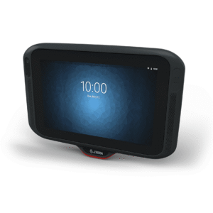 Panel PC Zebra CC6000 affichant l'heure 10:00. Ordinateur tactile pour commerce.