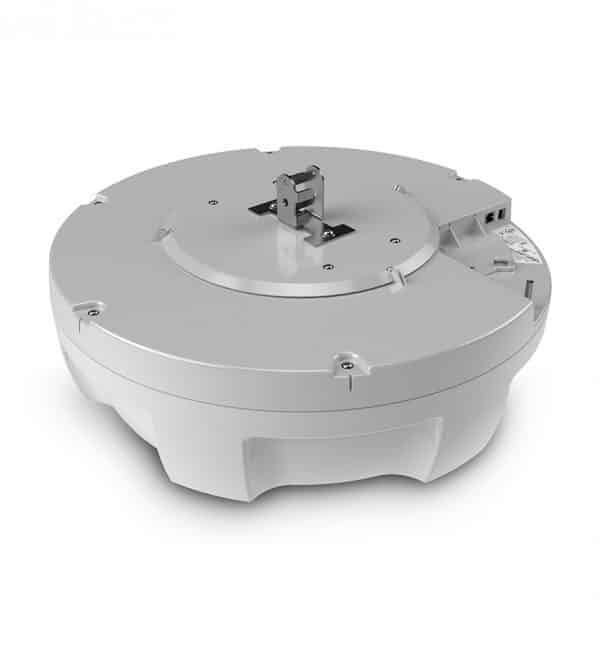 Lecteur RFID Zebra ATR7000 gris clair, vue de dessus.