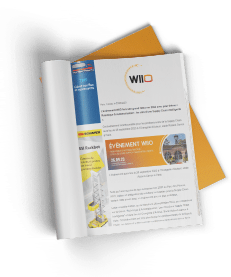 Couverture de magazine WIIO, événement presse sur la robotique et l'automatisation.