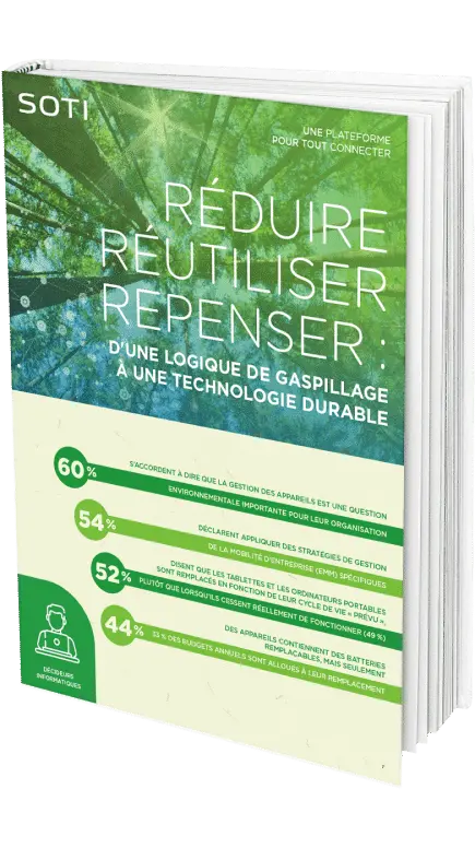 Livre blanc SOTI : Réduire, réutiliser, repenser, une technologie durable.