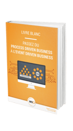 Livre blanc "Passez du Process Driven Business à l'Event Driven Business". Couverture du livre blanc WIIO.