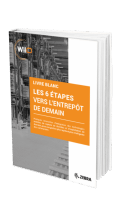 Livre blanc "Les 6 étapes vers l'entrepôt de demain" de Zebra, un des livres blancs disponibles.
