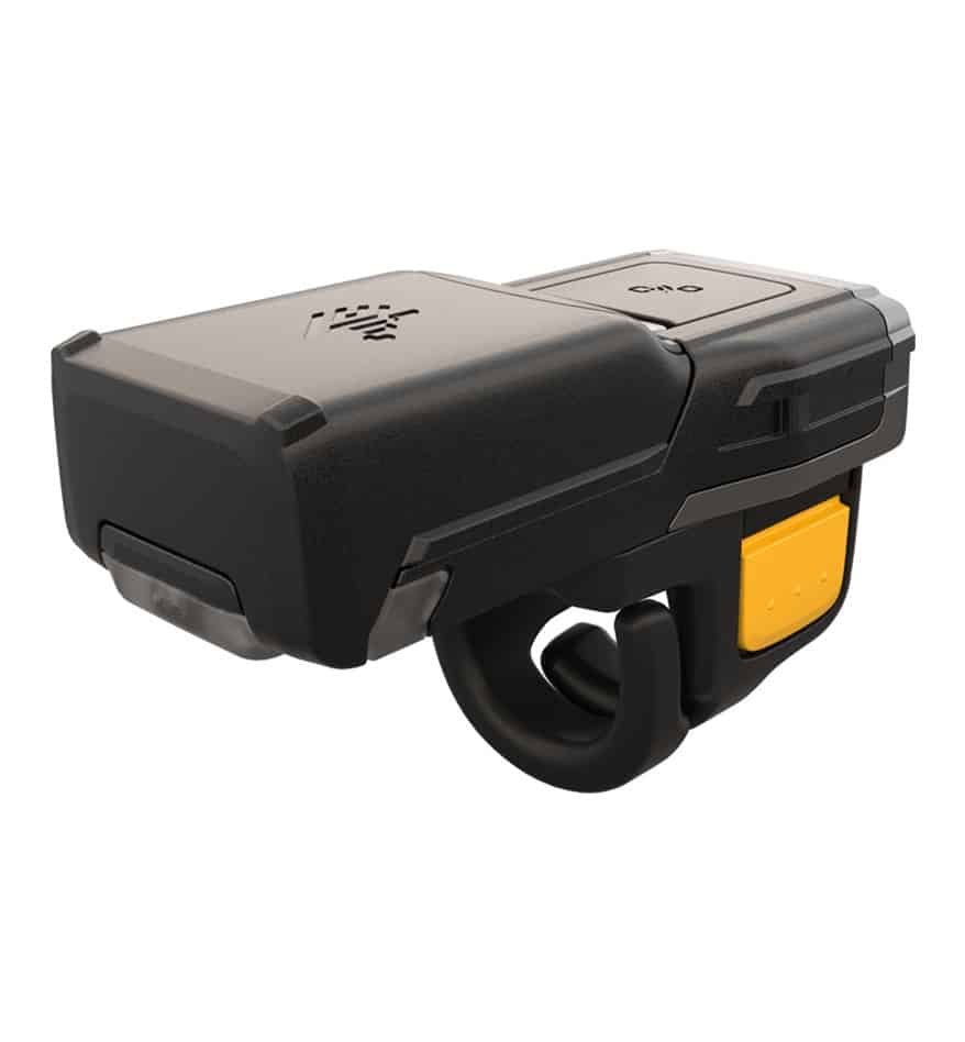 Scanner mains-libres Zebra RS6100 noir, vue rapprochée