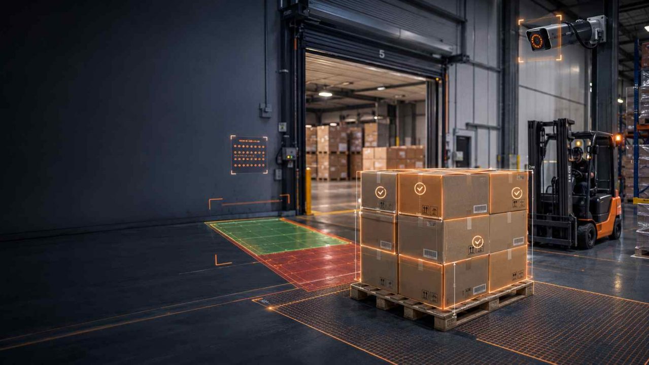 entrepot connecté avec caméra et machine vision