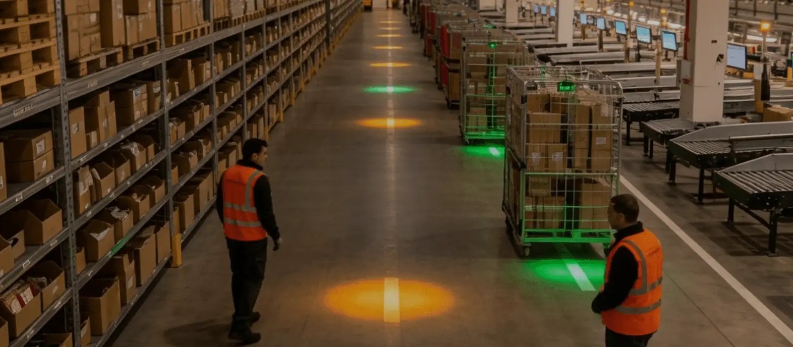 Entrepot avec put to light et 2 operateurs