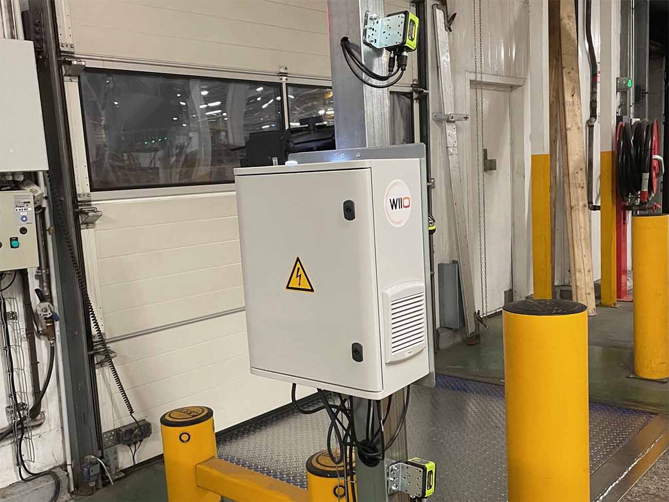 photo du dock door en environnment logistique