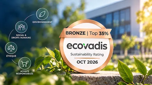 WIIO confirme sa medaille DE bronze ecovadis en 2026